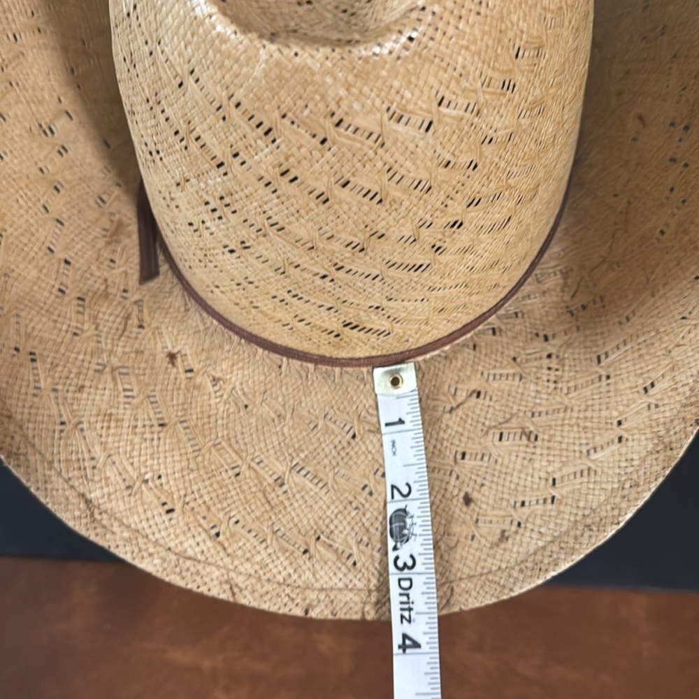Vintage Firm Natural Straw Cowboy Hat - Picture 11 of 17